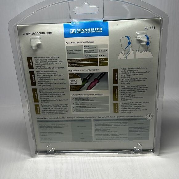 NEW Sennheiser Communications PC 131 Stereo Headset - Picture 6 of 6